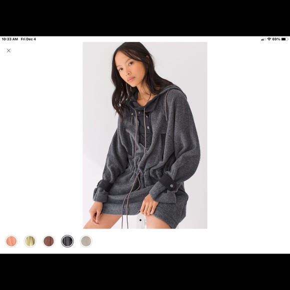 Sadi Surplus Pull Over Hudded Jacket XL Grey/Black